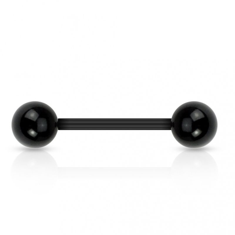 Acrylic Barbell Black