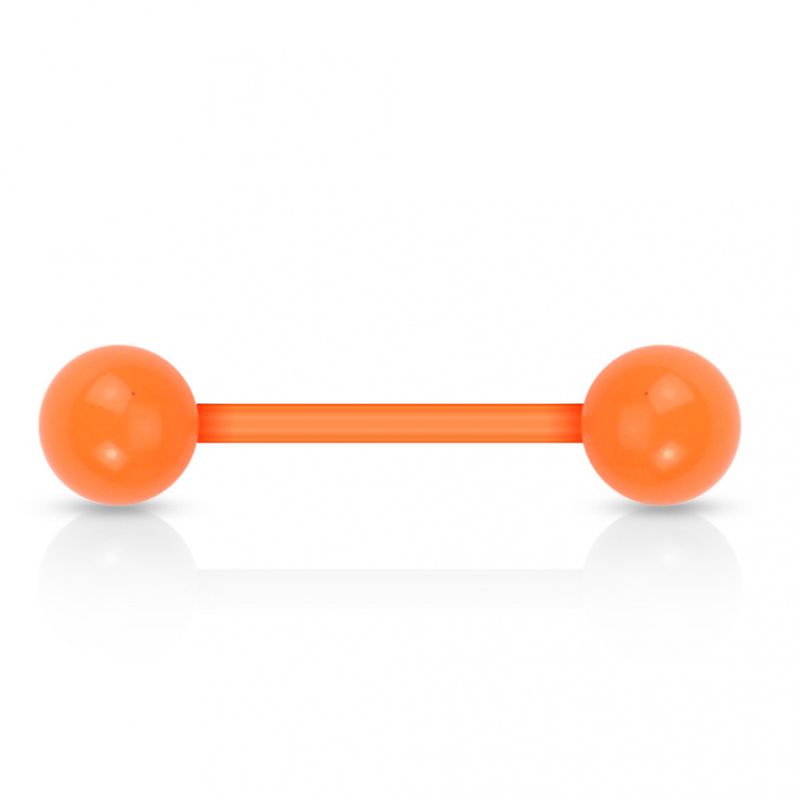 Acrylic Barbell Orange