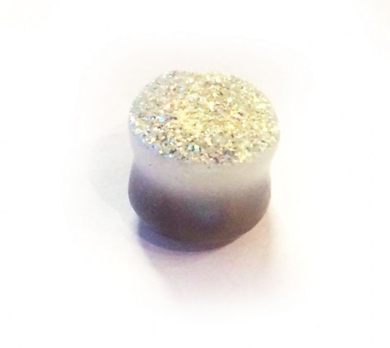 Snow Glitter Stone Plugg 16mm