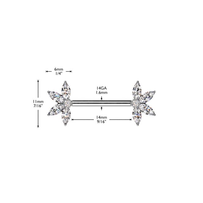 Hovedbilde Dahlia Push-fit Nipple Bar ...
