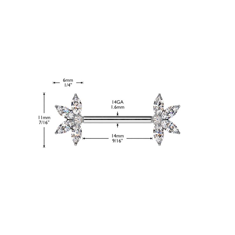 Dahlia push fit nipple bar