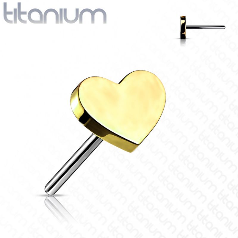 Small Heart Push-fit Gold