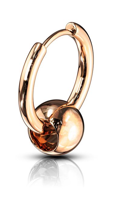Hovedbilde Hoop Earring Ball Rose Gold