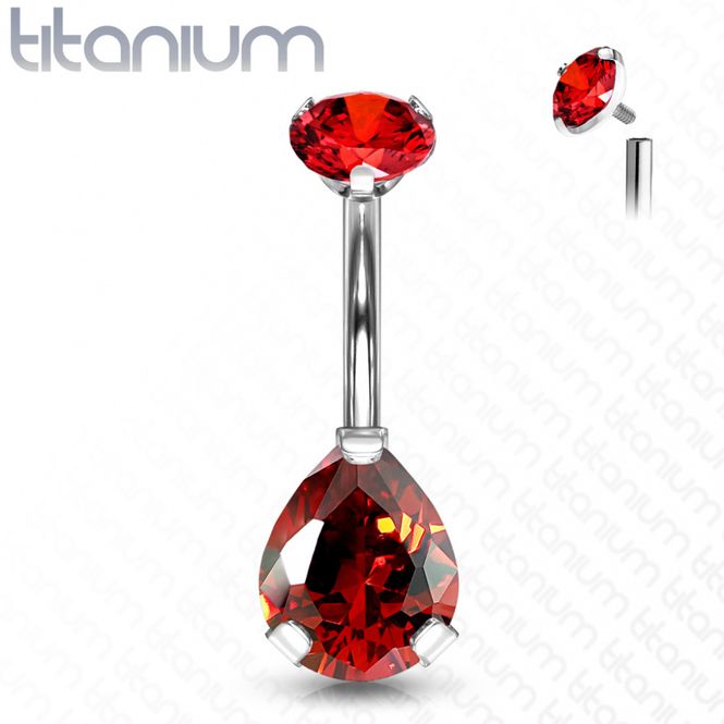 Hoofdbeeld Tear Drop Titanium Internally ...