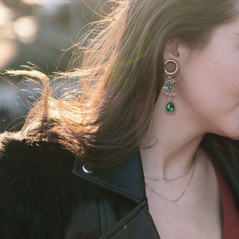 Filigree Moon with Emerald Tunnel