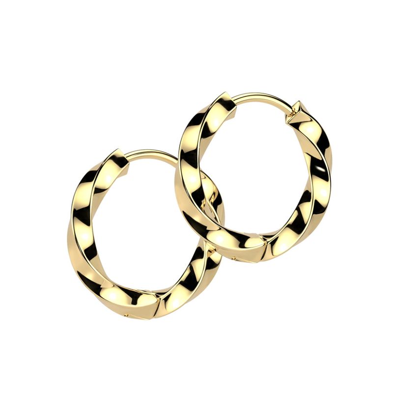 Corey Hoops Earings Gold