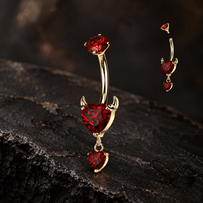 Hovedbilde Titanium Devil Heart Belly ...