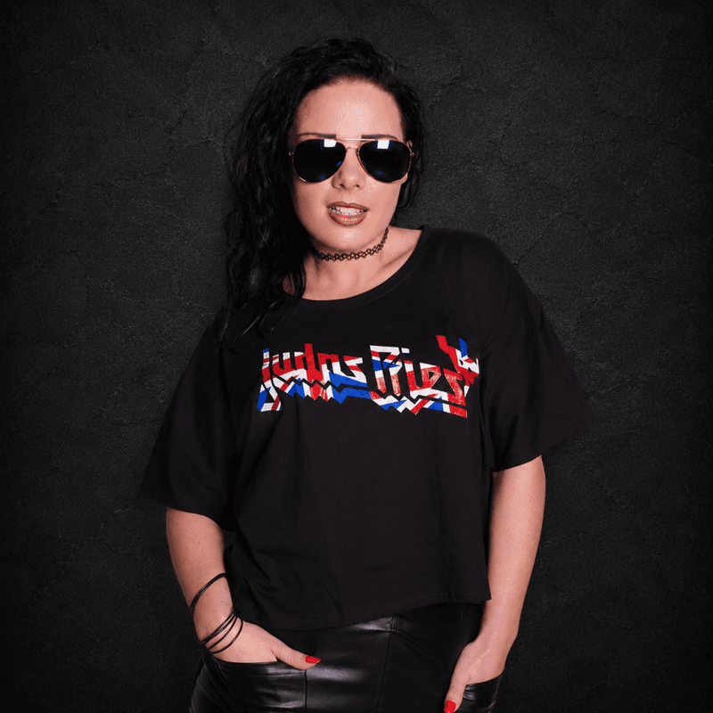  Judas Priest Glitter Crop Top
