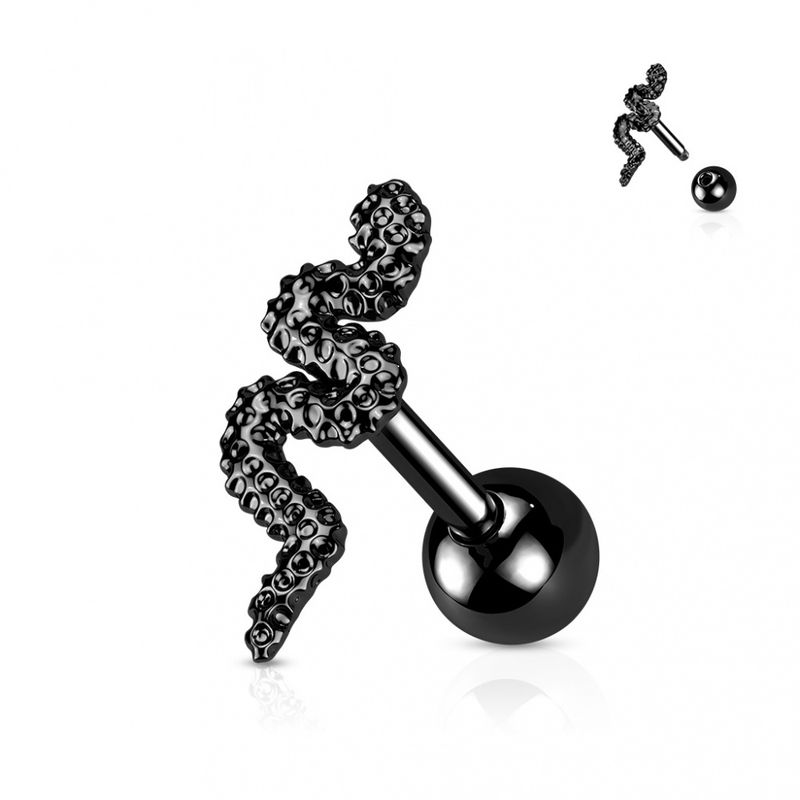 Snake Barbell Black