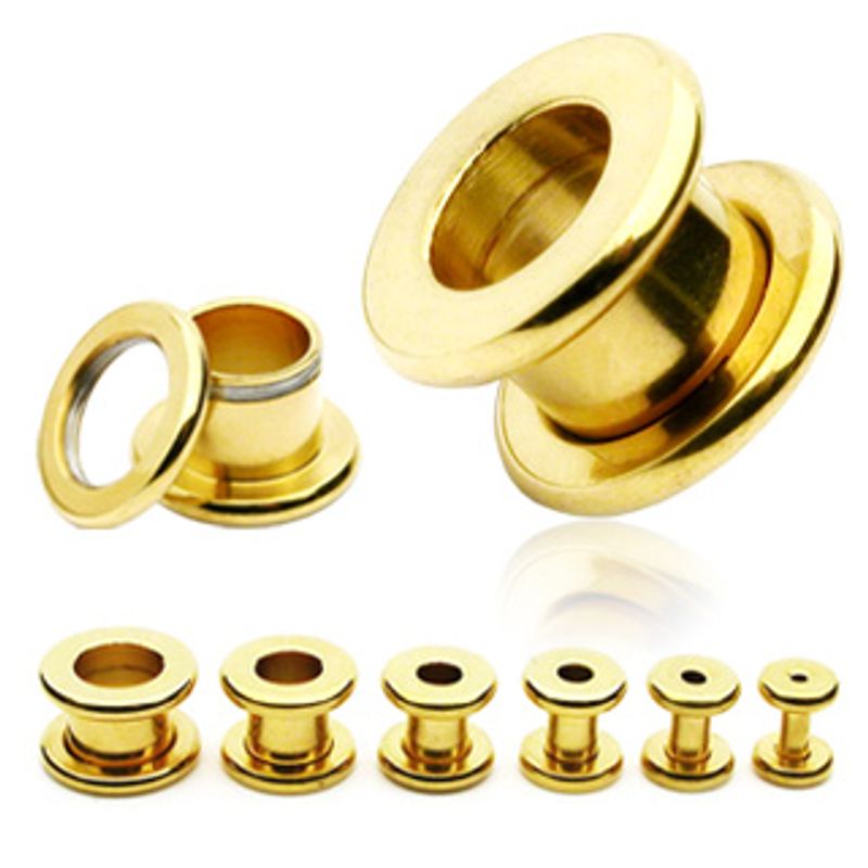Screw-fit Gold Tunnel