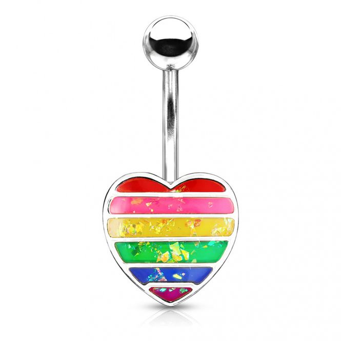 Hovedbilde Pride Belly Ring Rainbow ...