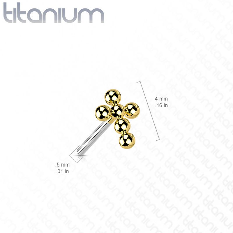 Small Cross Ball Push-fit Silver