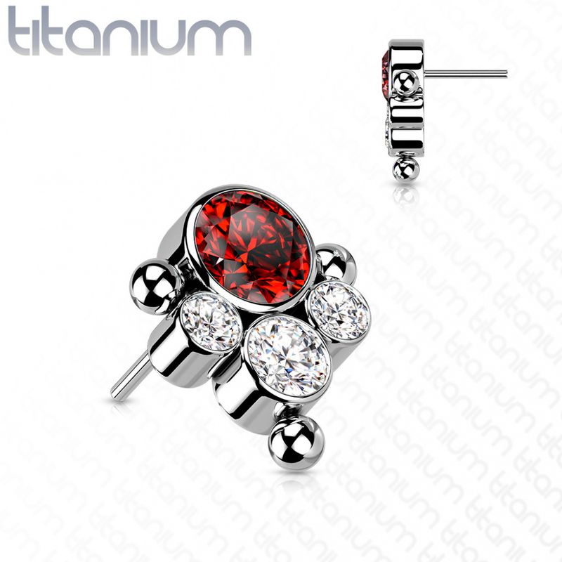 Paw Bead Push-fit Red