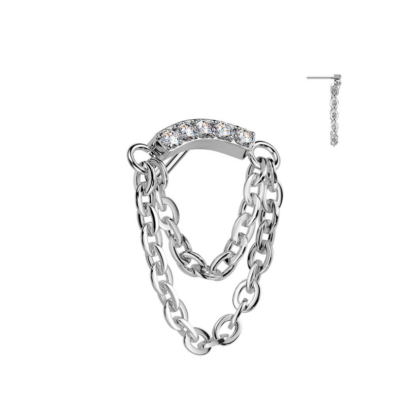 Dianna Lynx Chain Clear