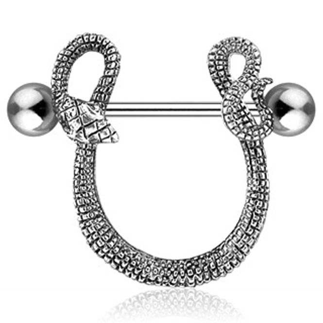 Main Image Snake Nipple Bar