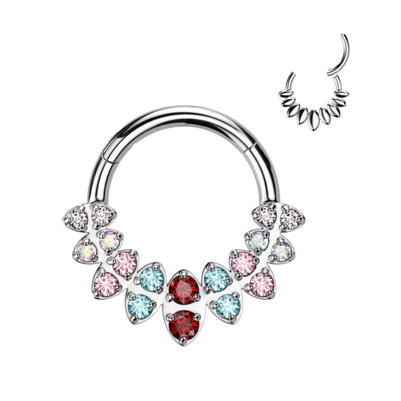 Eve Hinged Ring Rainbow