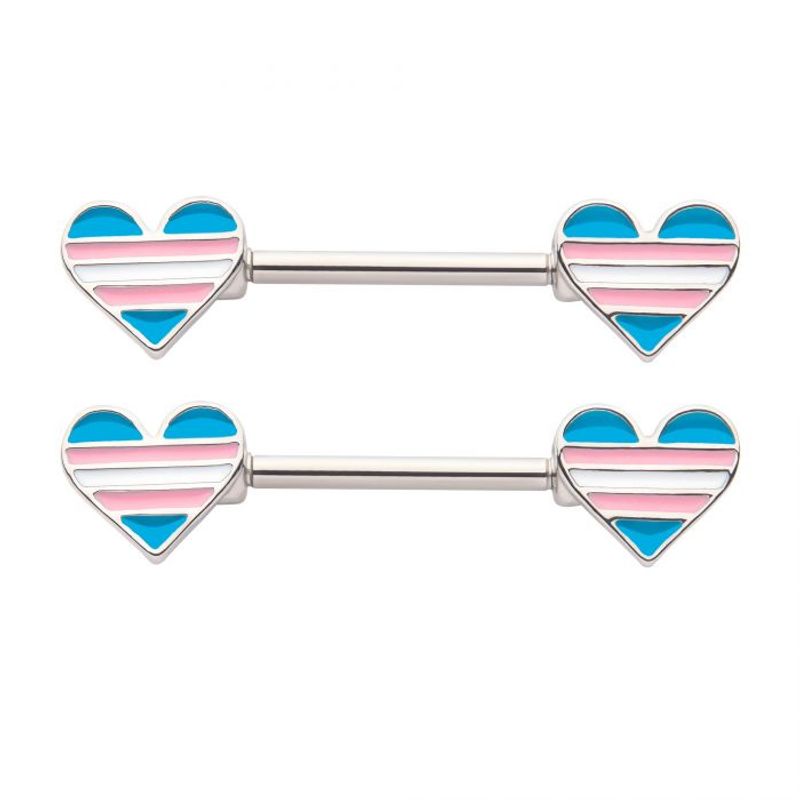 Pride Transgender Nipple Barbell