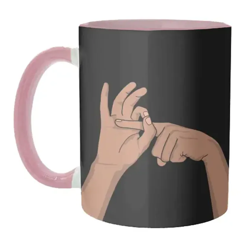 Funny Hand Illustration Mug