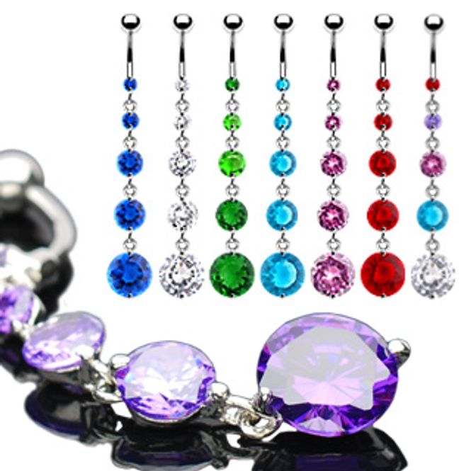 Hovedbilde Cubic Zirconia Dangle Belly ...