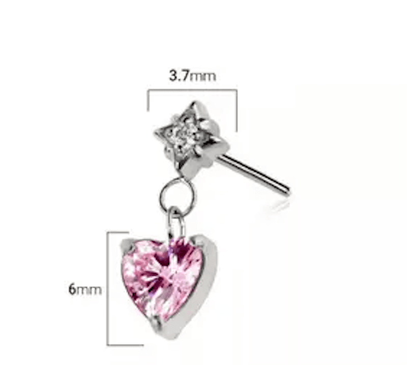 Claras Heart Push-fit Gold Dangle