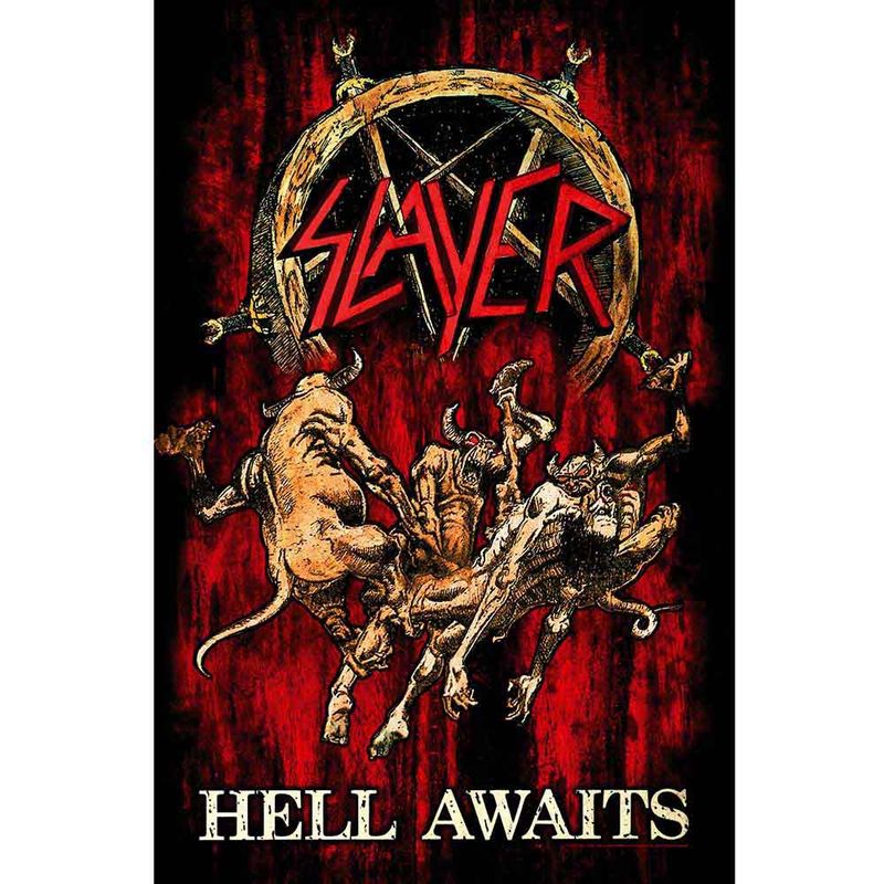 Slayer Textile Poster: Hell Awaits