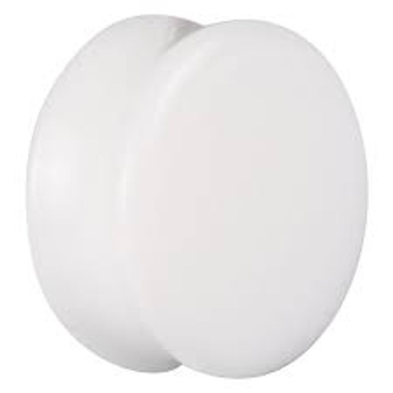 Flare Plugg  Akryl White