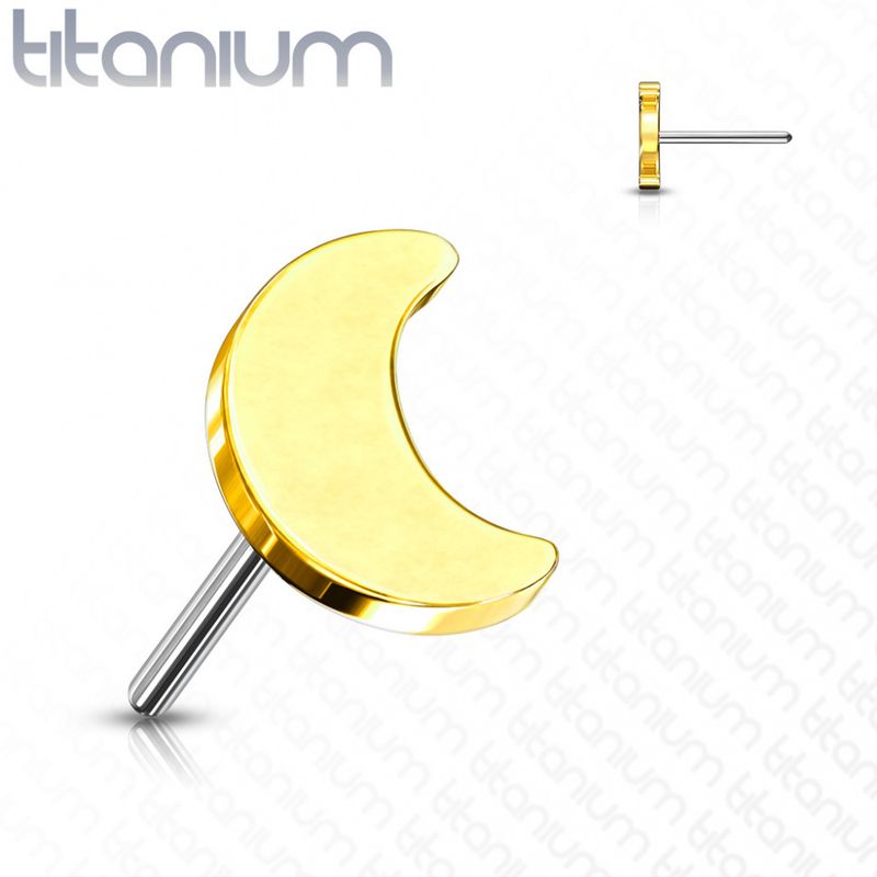 Small Moon Push-fit Gold