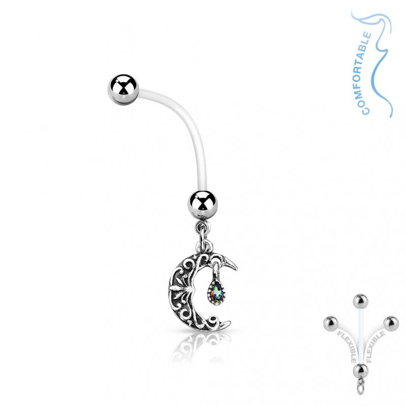 Pregnancy Belly Ring Bioflex Moon