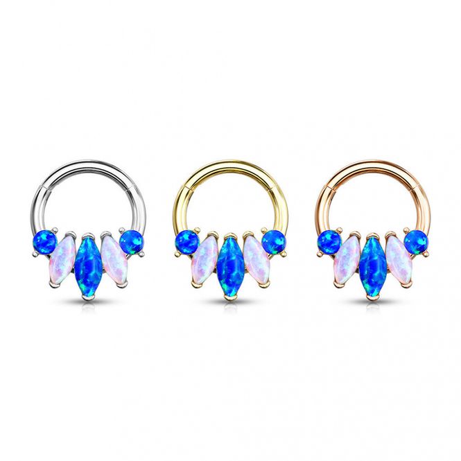 Hovedbilde 5-Marquise Opal Hinged Gold