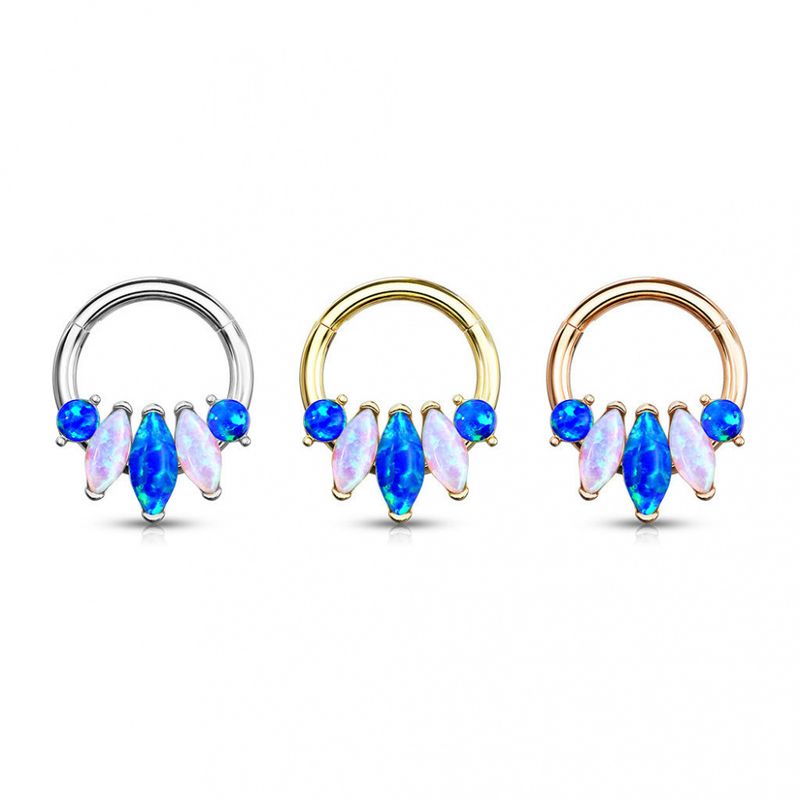 5-Marquise Opal Hinged Gold