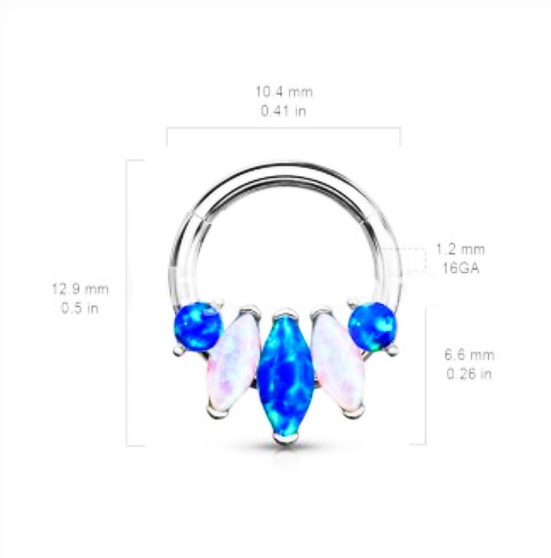 5-Marquise Opal Hinged Gold