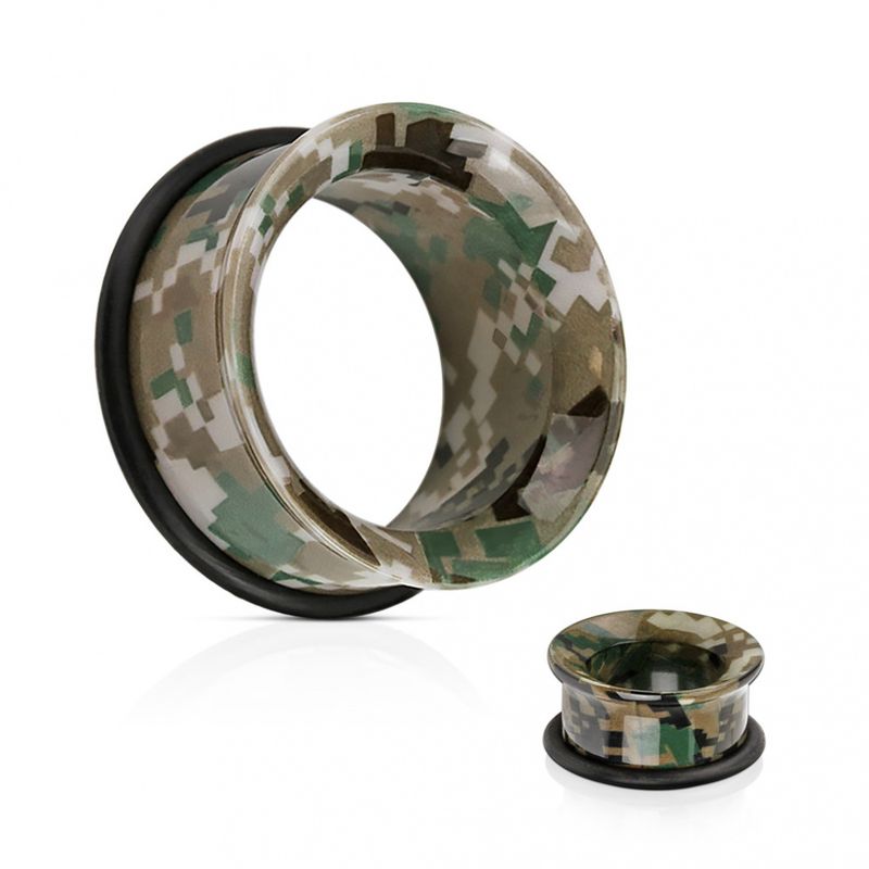 Camouflage Printed Acrylic Single Flared