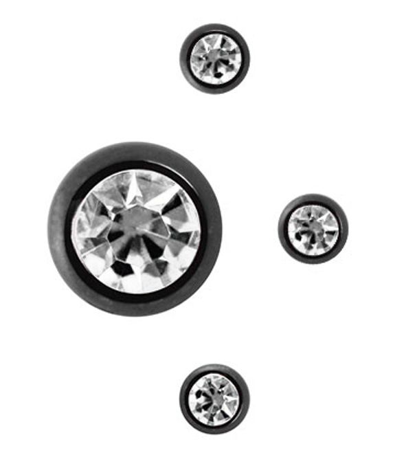 Huvudbild 1,6mm Jeweled Blackline Clear
