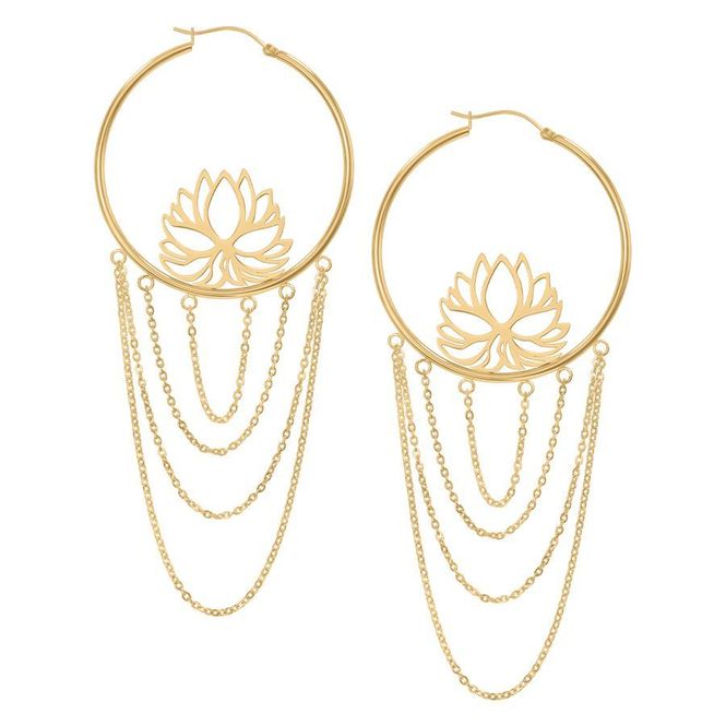 Hovedbilde Lotus Long Hoops Gold