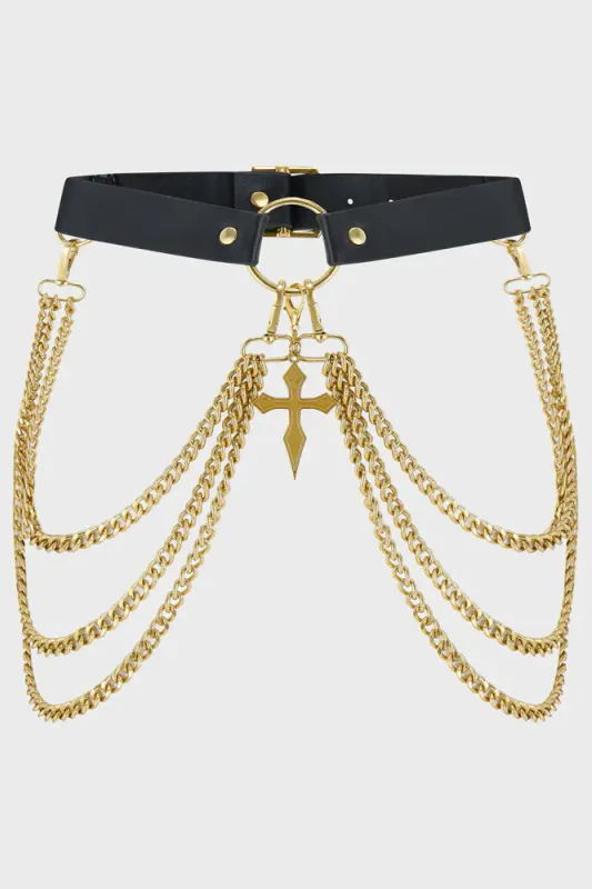 Poised Opulence Belt Gold