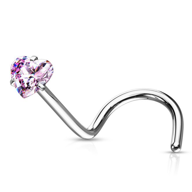 Hovedbilde Heart Nose Screw Pink