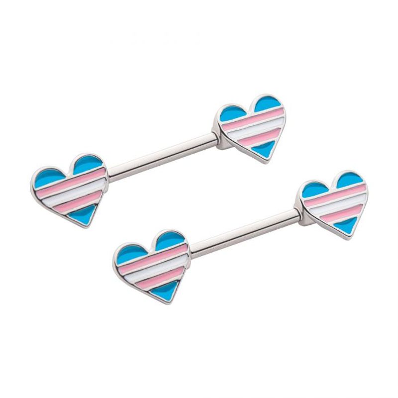 Pride Transgender Nipple Barbell