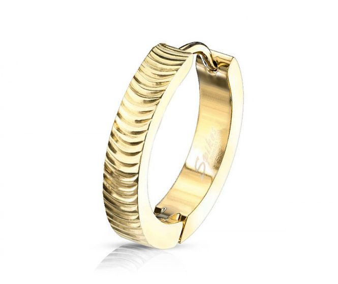 Hovedbilde Big Grooved Arcs Hoop Earring ...