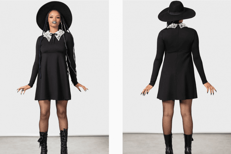 Charmed School Dress [Black]