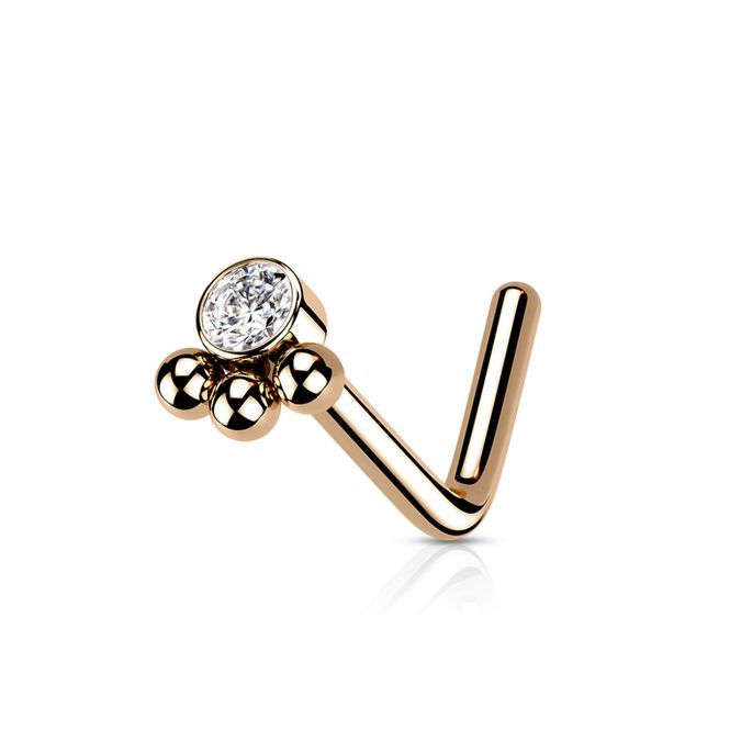Hovedbilde Lana Gem Nose Stud L Bend ...
