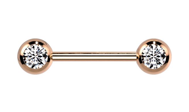 Main Image Ara Nipple Barbell Rose Gold ...