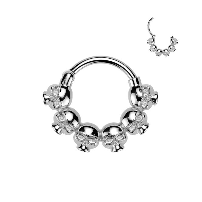 Hoofdbeeld Skulls Hinged Ring