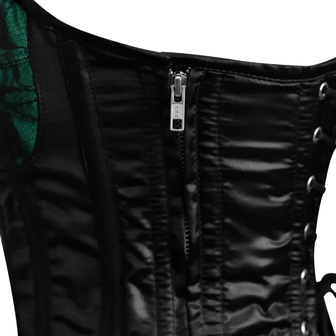 Main Image Envy Black Satin-Lace Over ...