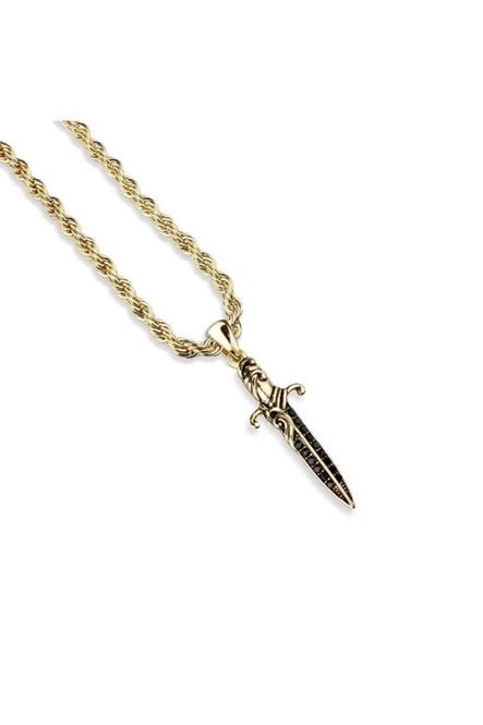 Main Image Dagger Necklace gold