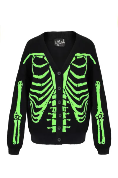 Hovedbilde Neon Green Skeleton Cardigan