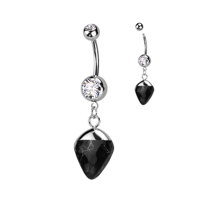 Main Image Evanora Belly Ring Black ...