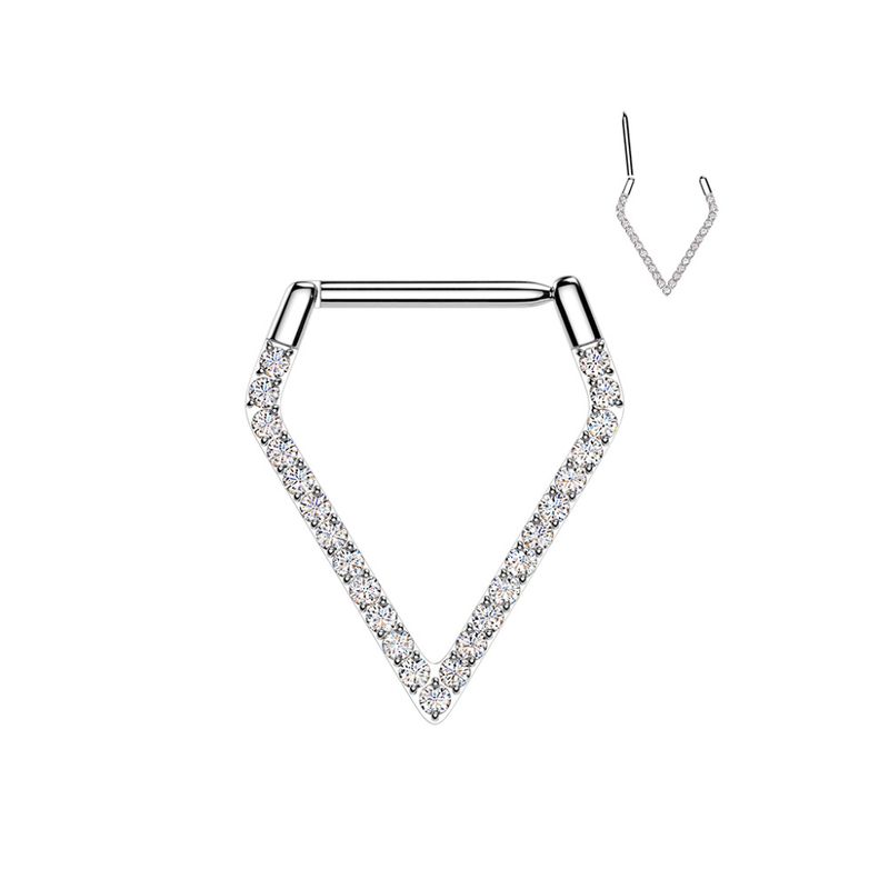 Zelda Zoe Hinged Ring Clear