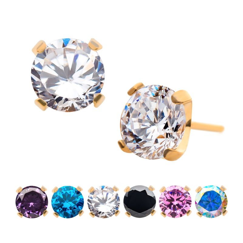 Prong Push-fit 24K Gold Black