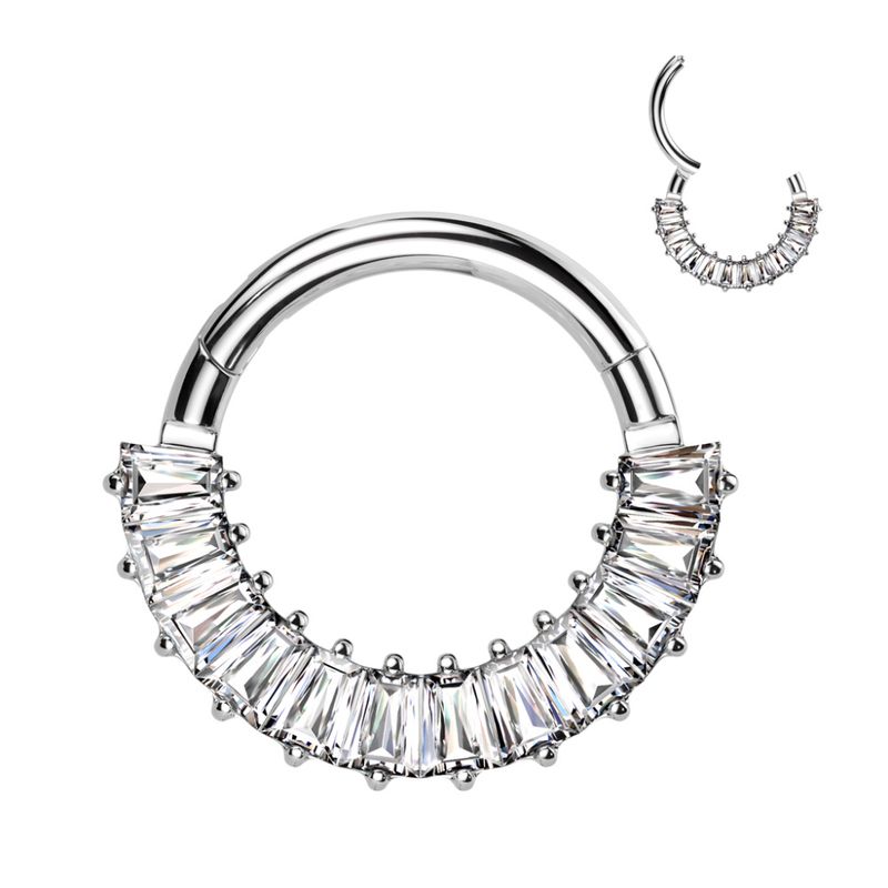Ravens Hinged Ring Clear