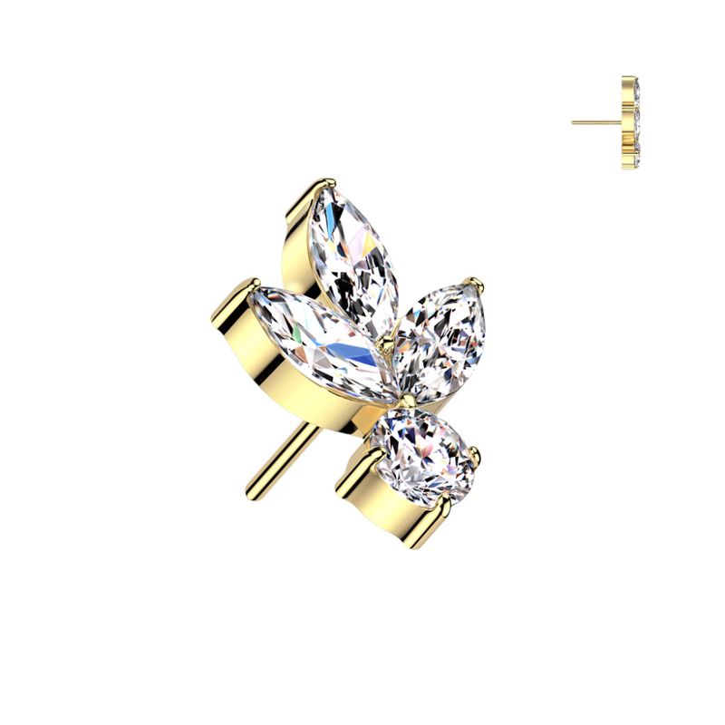 Sierra Lilly Push-fit Gold Clear